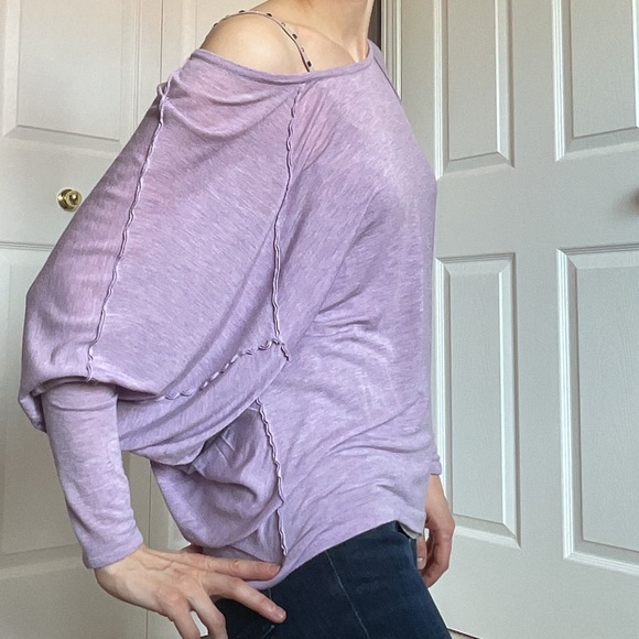 🆕 Naked Zebra Lavender Oversized Long-Sleeved Top - Picture 3 of 14